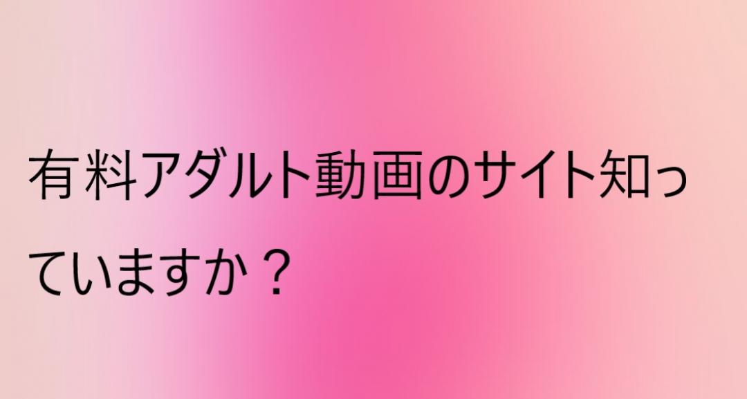 アダルト動画お得情報